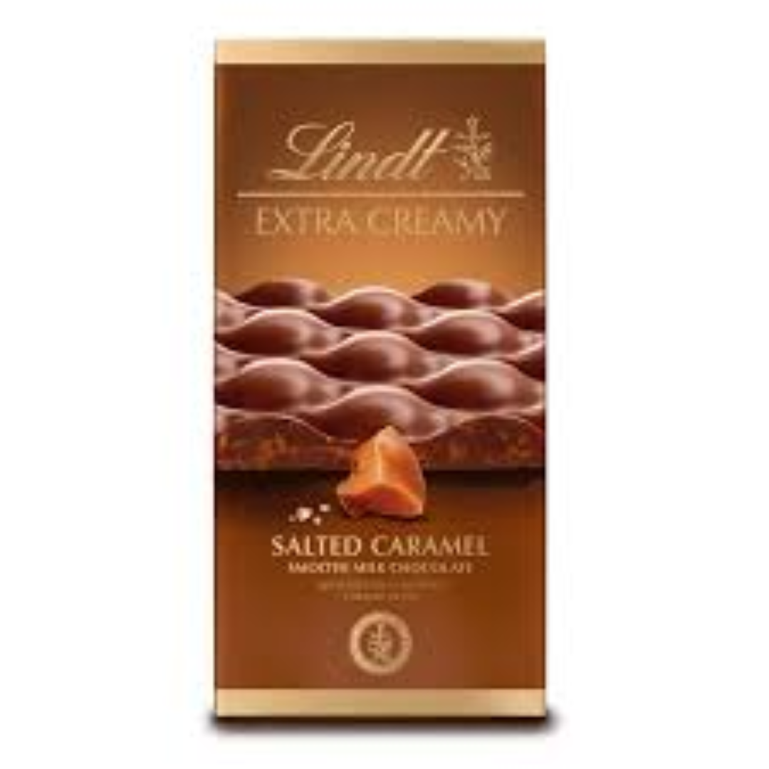 LINDT EXTRA CREAMY SALTED CARAMEL 80G